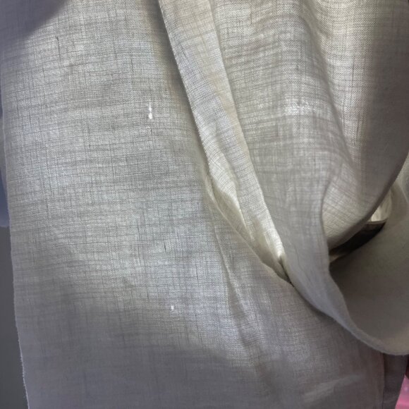 J. Jill Wide Leg Pants Women's Size 12 Stretch Khaki Linen Rayon Blend FLAW - Picture 5 of 15